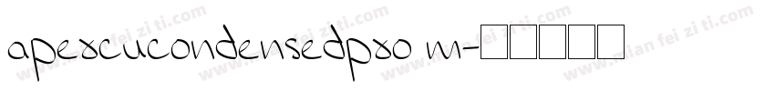 apercucondensedpro m字体转换